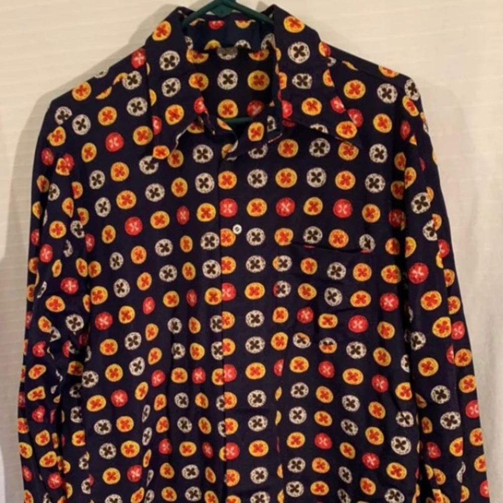 10) Vintage Leonardo Strassi size L button up